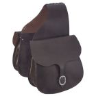Dark Brown Leather Saddle Bag