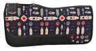1/2" Feather Print Felt Pad- 31" x 32"