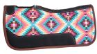 1/2" Turquoise and Pink Aztec Print Felt Pad- 31" x 32"