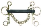 Centaur® Stainless Steel Hard Rubber Mullen Mouth Pelham