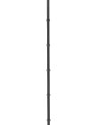 Ovation Black Curb Reins with Stops-1/2 x 54