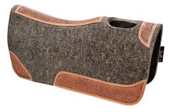 Premium Saddle Pad with Basket Tooled Wear Leathers