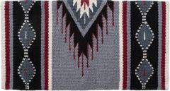 Del Rio Saddle Blanket - Red and Grey