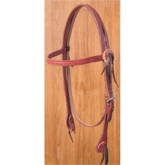 Leather Tie Headstall by Billy Cook - Chestnut